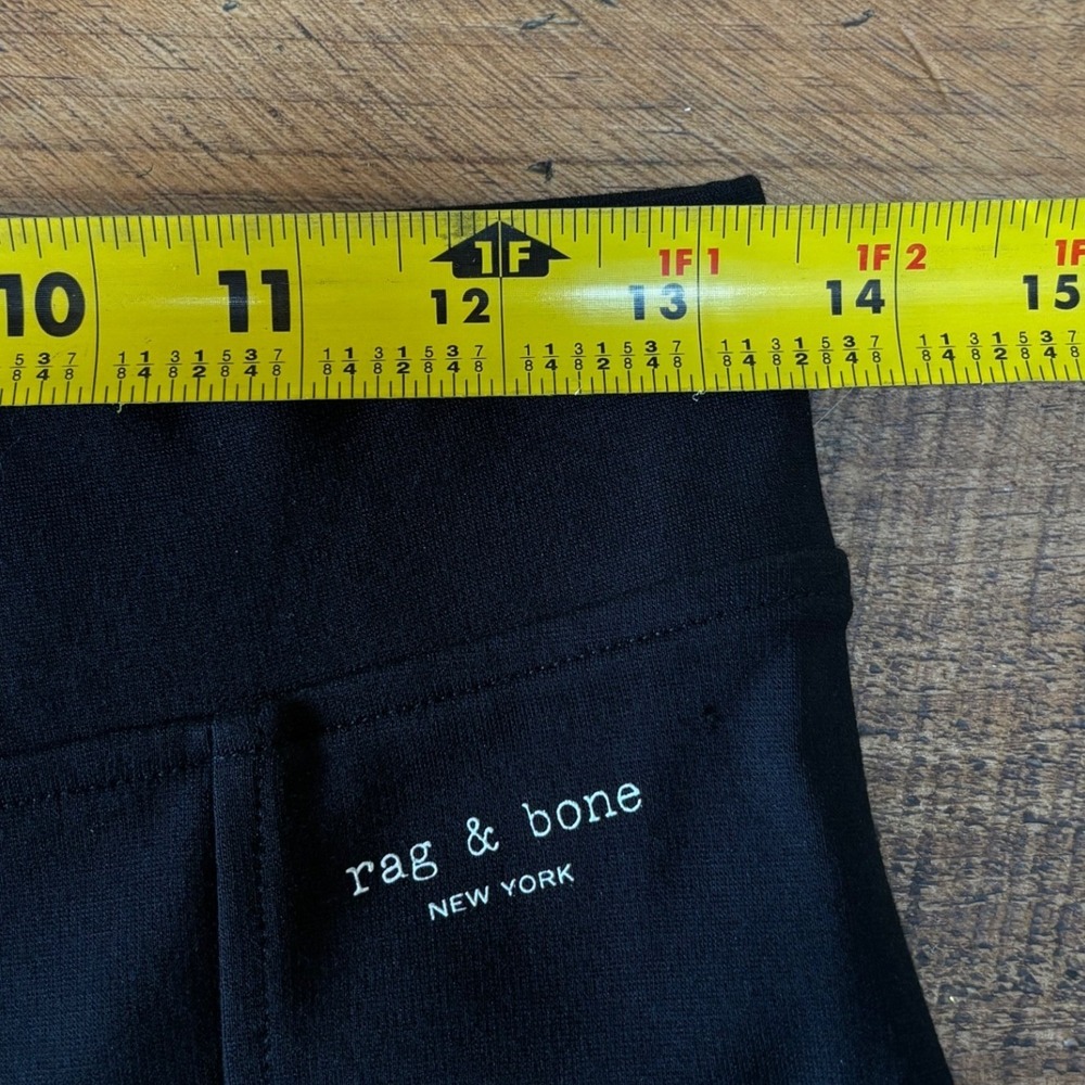 Rag & Bone Womens Black Skinny Leg Zipper Hem Pull On High Rise Dress Pants Med - Picture 8 of 9